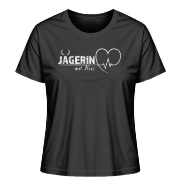 Jägerin mit Herz // Bio Damen Shirt - Damen Premium Organic T-Shirt 2.0 ST/ST-16