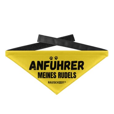Anführer meines Rudels // Hundehalstuch - Hundehalstuch mit Klettverschluss-5766