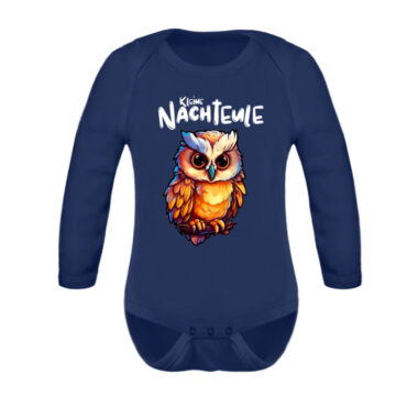 Kleine Nachteule // Baby Strampler (Langarm) - Baby Body Langarm-7059