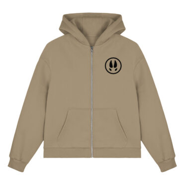 RAUSCHZEIT® Jägerin aus Leidenschaft backprint // Damen Boxcut Hoodie - Fluffy Boxcut Zipper-7347