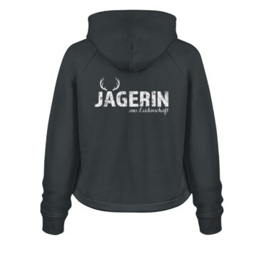 Jägerin aus Leidenschaft // Bio Damen Hoodie (Boxcut) - Damen Organic Hoodie mit Kordelzugbündchen ST/ST-7147